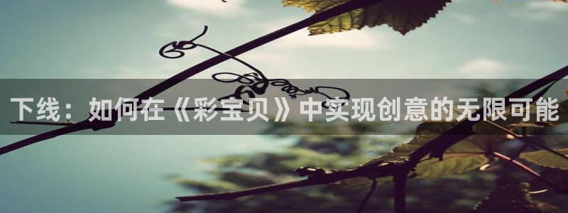 壹号大舞台下载：下线：如何在《彩宝贝》中实现创意的无限可能